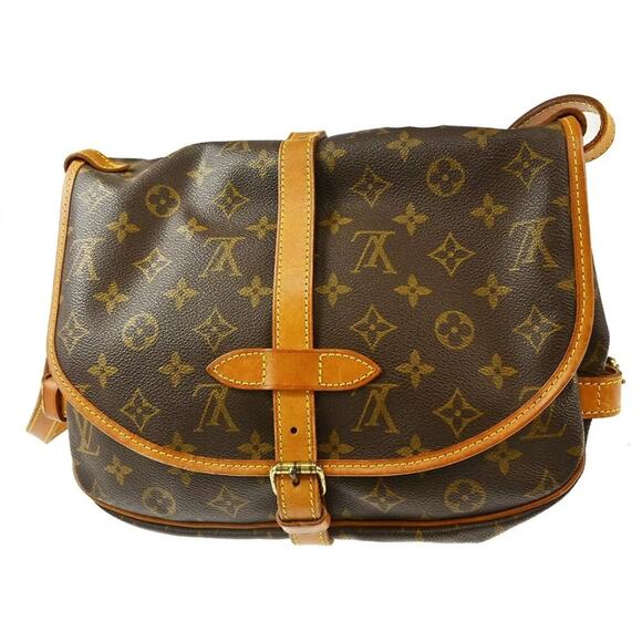 AUTHENTIC LOUIS VUITTON MONOGRAM SAUMUR 30 MESSENGER SHOULDER/CROSSBODY BAG - Picture 2 of 9